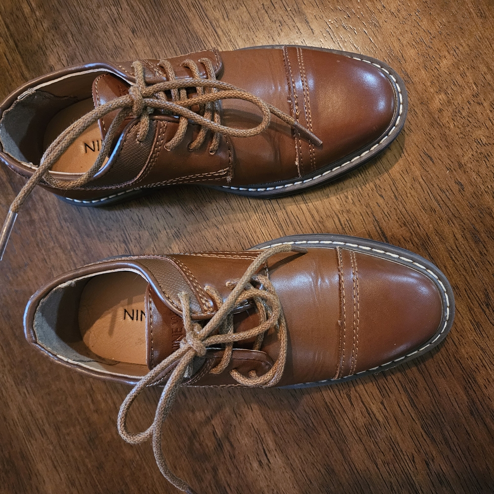Nine West Brown Dress Shoes Classic Oxford Style